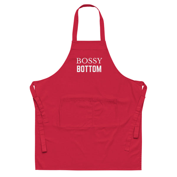  Bossy Bottom Organic Cotton Apron by Queer In The World Originals sold by Queer In The World: The Shop - LGBT Merch Fashion