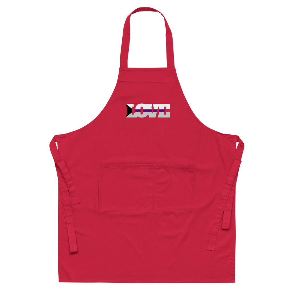  Demisexual Love Organic Cotton Apron by Queer In The World Originals sold by Queer In The World: The Shop - LGBT Merch Fashion