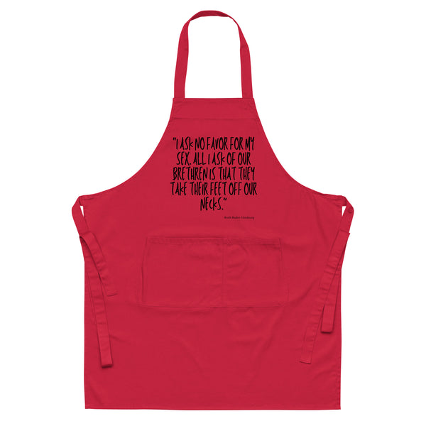  I  Ask No Favor For My Sex Organic Cotton Apron by Queer In The World Originals sold by Queer In The World: The Shop - LGBT Merch Fashion