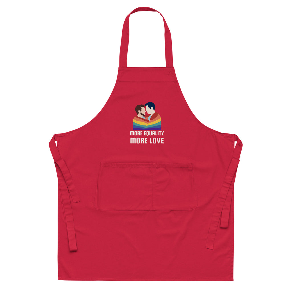  More Equality More Love Organic Cotton Apron by Queer In The World Originals sold by Queer In The World: The Shop - LGBT Merch Fashion