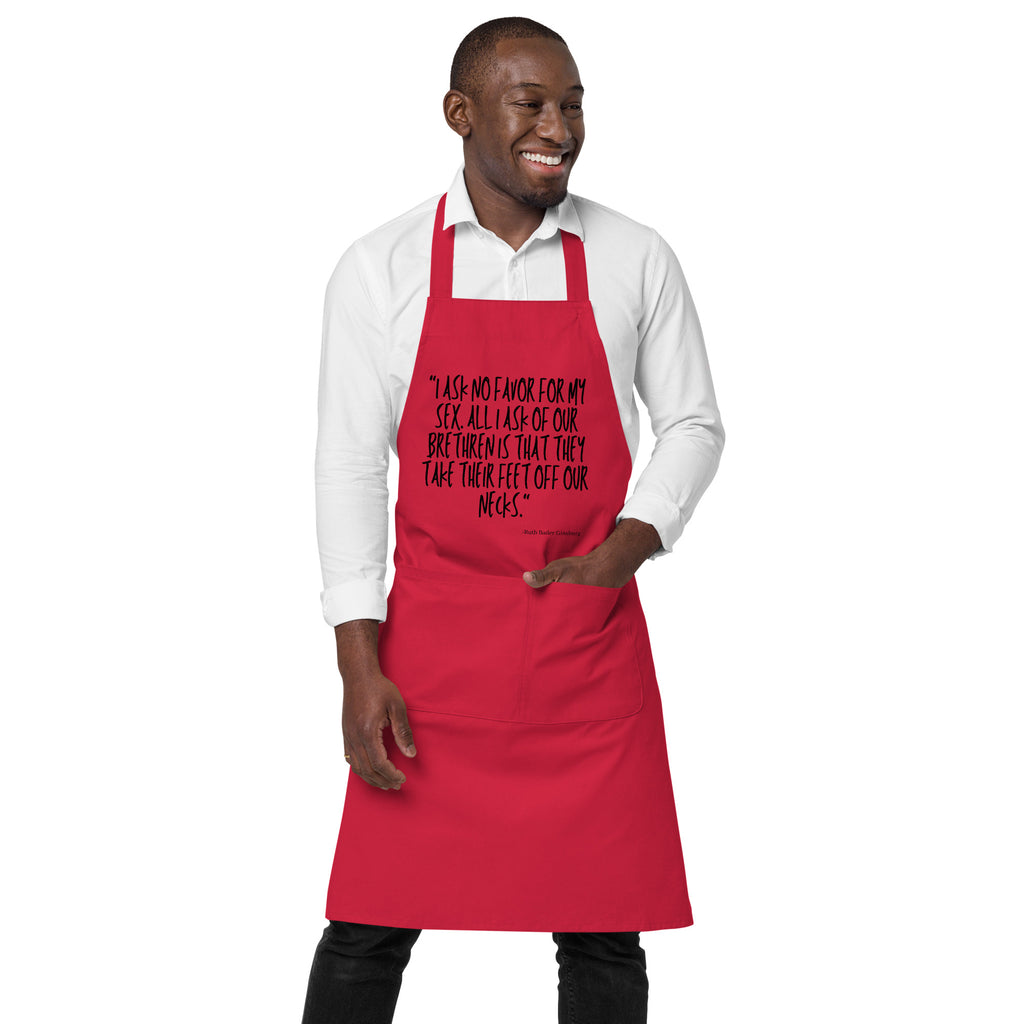  No Favor For My Sex Organic Cotton Apron by Queer In The World Originals sold by Queer In The World: The Shop - LGBT Merch Fashion