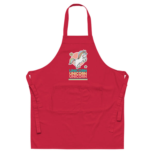  Unicorn Unicorn Unicorn Organic Cotton Apron by Queer In The World Originals sold by Queer In The World: The Shop - LGBT Merch Fashion