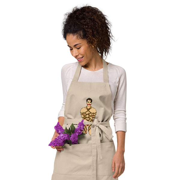  Shibari Organic Cotton Apron by Queer In The World Originals sold by Queer In The World: The Shop - LGBT Merch Fashion