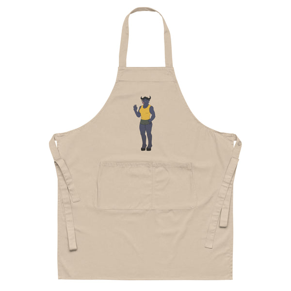  Bull Dyke Organic Cotton Apron by Queer In The World Originals sold by Queer In The World: The Shop - LGBT Merch Fashion