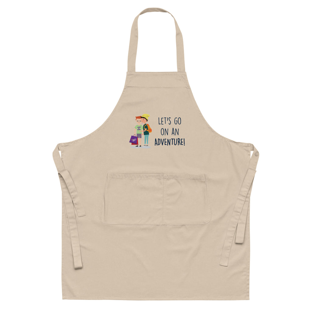  Let's Go On An Adventure Organic Cotton Apron by Queer In The World Originals sold by Queer In The World: The Shop - LGBT Merch Fashion