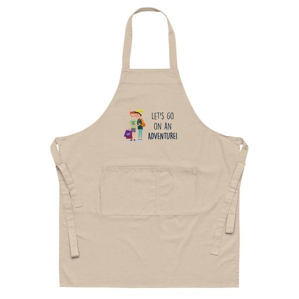  Let's Go On An Adventure Organic Cotton Apron by Queer In The World Originals sold by Queer In The World: The Shop - LGBT Merch Fashion