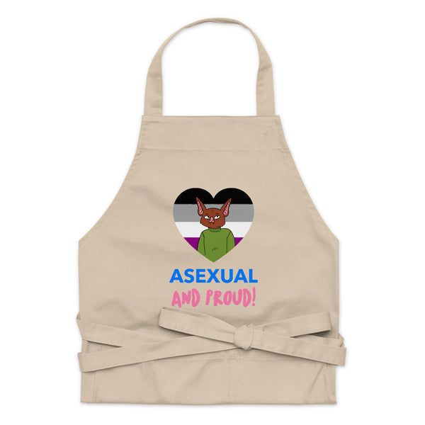  Asexual And Proud Organic Cotton Apron by Queer In The World Originals sold by Queer In The World: The Shop - LGBT Merch Fashion