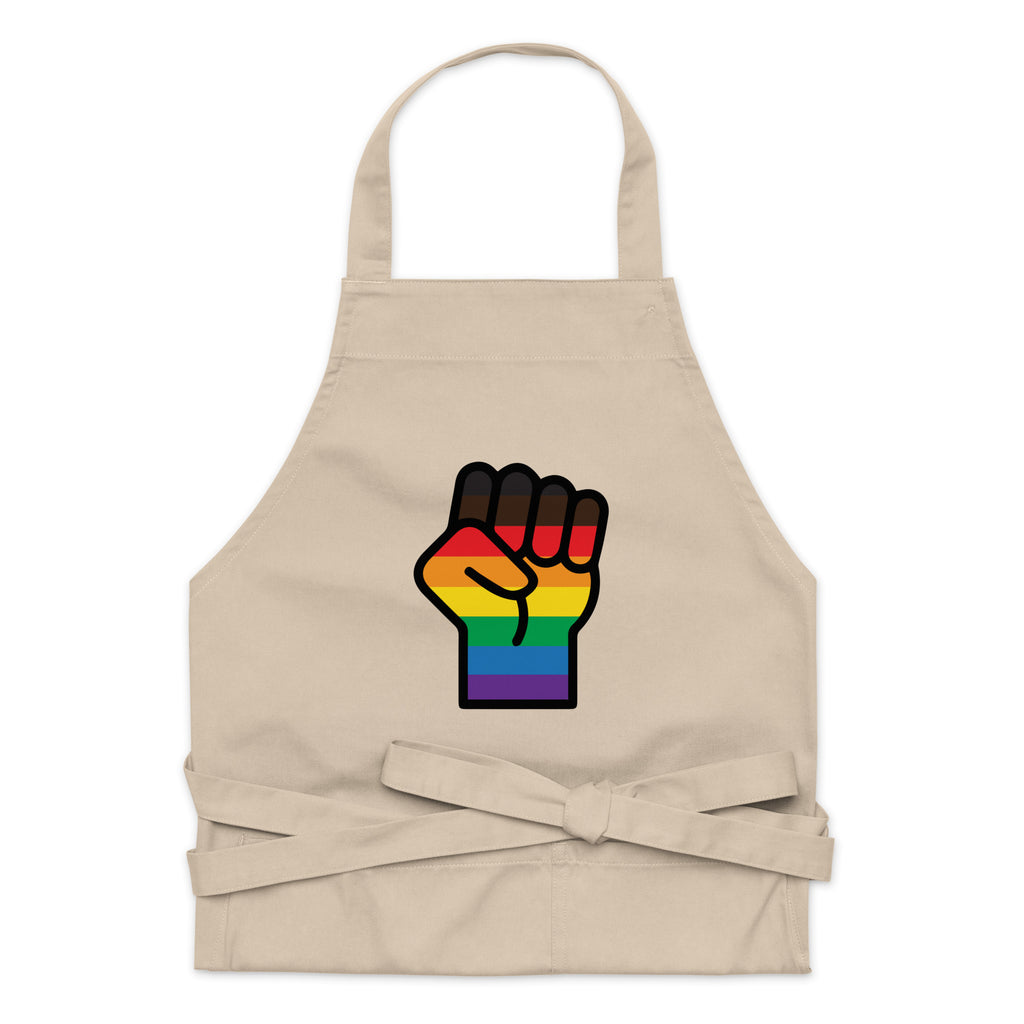  BLM LGBT Resist Organic Cotton Apron by Queer In The World Originals sold by Queer In The World: The Shop - LGBT Merch Fashion