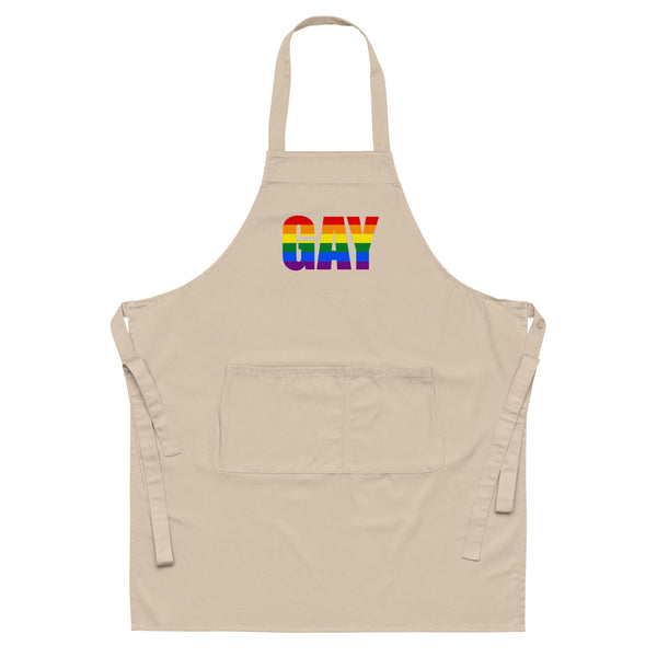  Gay Organic Cotton Apron by Queer In The World Originals sold by Queer In The World: The Shop - LGBT Merch Fashion