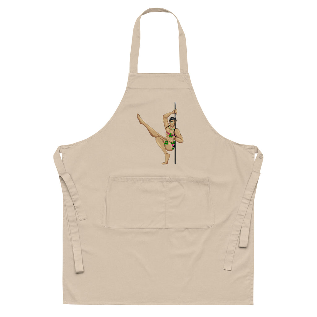  Gay Gogo Dancer Organic Cotton Apron by Printful sold by Queer In The World: The Shop - LGBT Merch Fashion