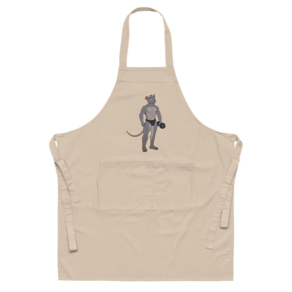  Gay Gym Rat Organic Cotton Apron by Queer In The World Originals sold by Queer In The World: The Shop - LGBT Merch Fashion