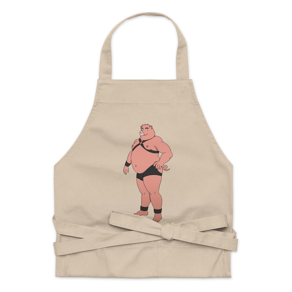  Gay Pig Organic Cotton Apron by Queer In The World Originals sold by Queer In The World: The Shop - LGBT Merch Fashion