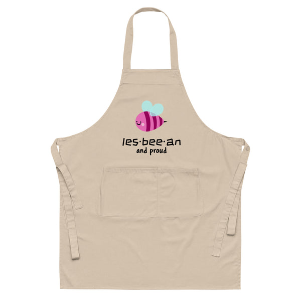  Les-Bee-An And Proud Organic Cotton Apron by Queer In The World Originals sold by Queer In The World: The Shop - LGBT Merch Fashion