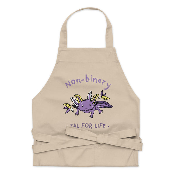  Non-Binary Pal For Life Organic Cotton Apron by Queer In The World Originals sold by Queer In The World: The Shop - LGBT Merch Fashion