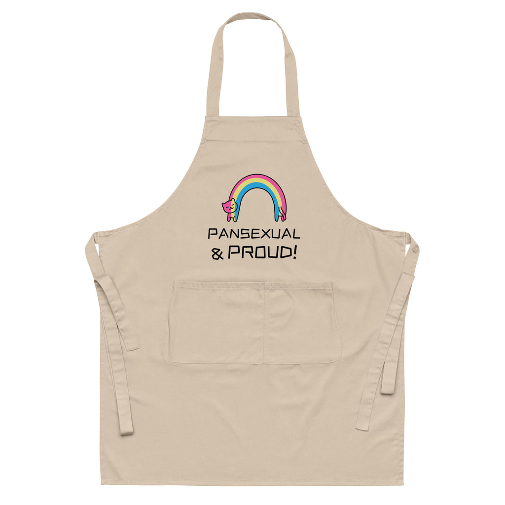  Pansexual & Proud Organic Cotton Apron by Queer In The World Originals sold by Queer In The World: The Shop - LGBT Merch Fashion