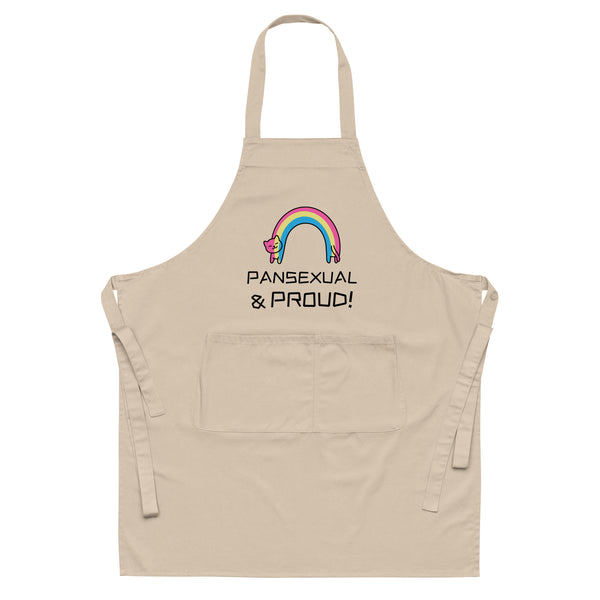  Pansexual & Proud Organic Cotton Apron by Queer In The World Originals sold by Queer In The World: The Shop - LGBT Merch Fashion