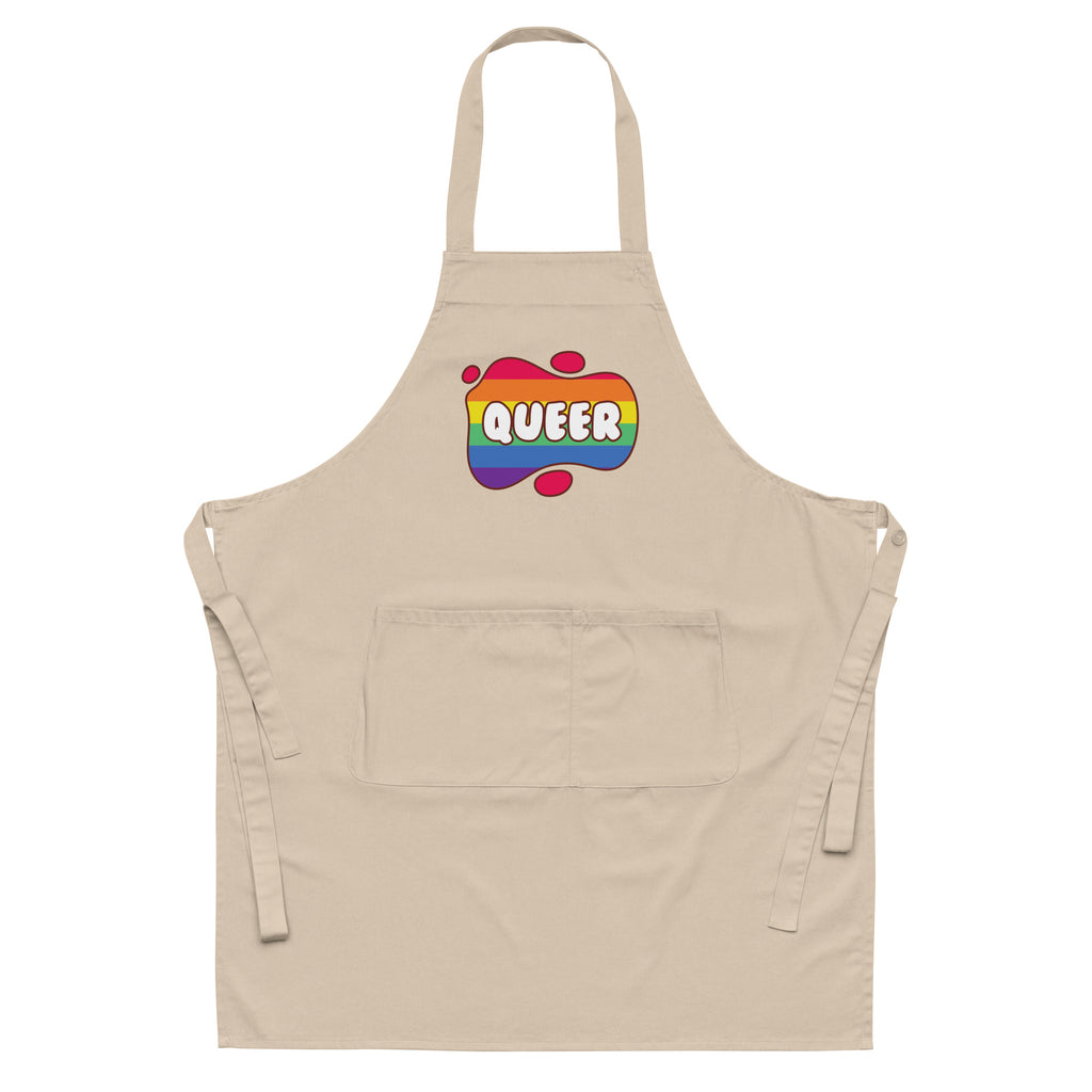  Queer Organic Cotton Apron by Queer In The World Originals sold by Queer In The World: The Shop - LGBT Merch Fashion