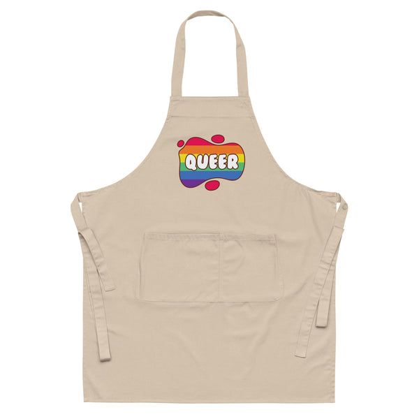  Queer Organic Cotton Apron by Queer In The World Originals sold by Queer In The World: The Shop - LGBT Merch Fashion
