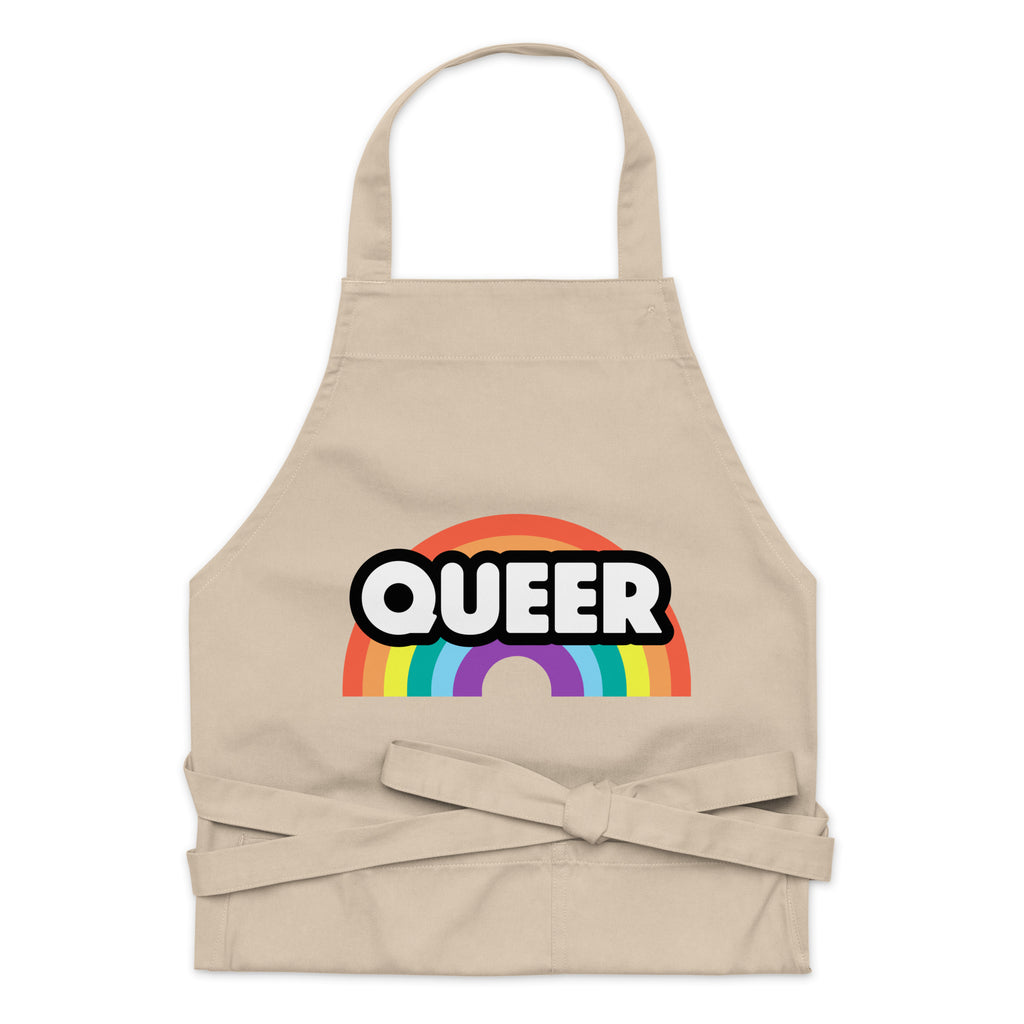  Queer Rainbow Organic Cotton Apron by Queer In The World Originals sold by Queer In The World: The Shop - LGBT Merch Fashion