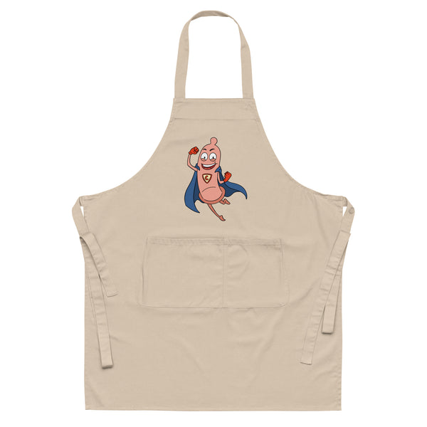  Super Condom Organic Cotton Apron by Queer In The World Originals sold by Queer In The World: The Shop - LGBT Merch Fashion