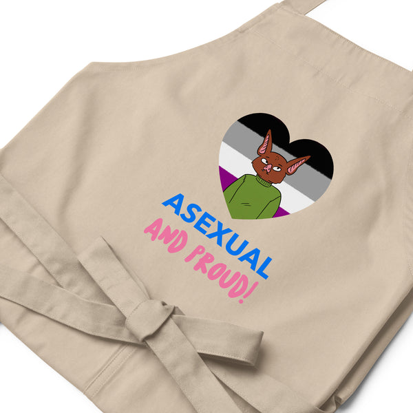  Asexual And Proud Organic Cotton Apron by Queer In The World Originals sold by Queer In The World: The Shop - LGBT Merch Fashion