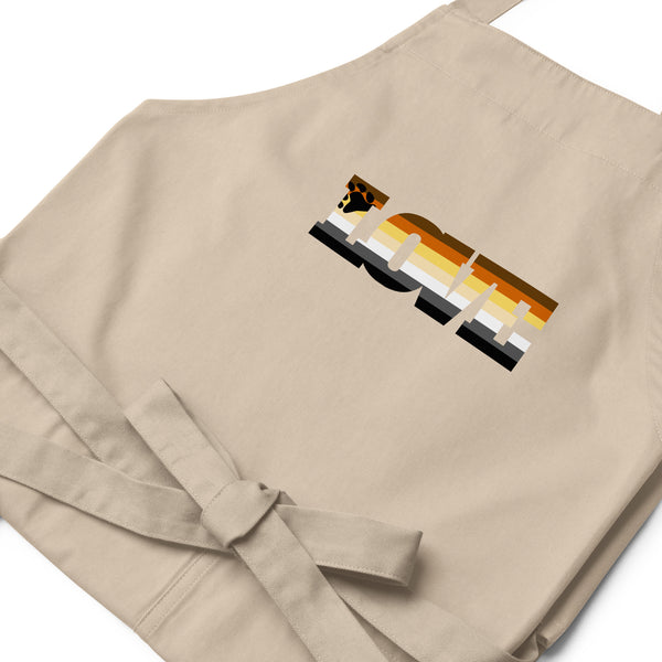  Gay Bear Love Organic Cotton Apron by Queer In The World Originals sold by Queer In The World: The Shop - LGBT Merch Fashion