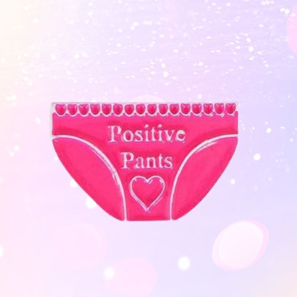  Positive Pants Enamel Pin by Queer In The World sold by Queer In The World: The Shop - LGBT Merch Fashion