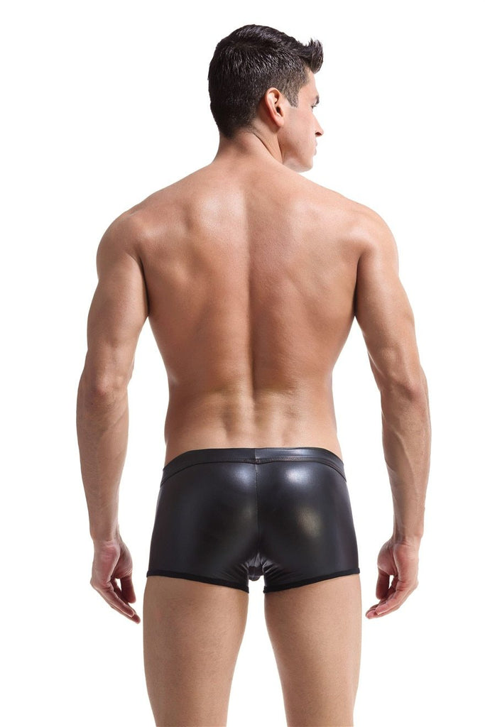 Black Kinky Transparent Leather Boxers by Queer In The World sold by Queer In The World: The Shop - LGBT Merch Fashion