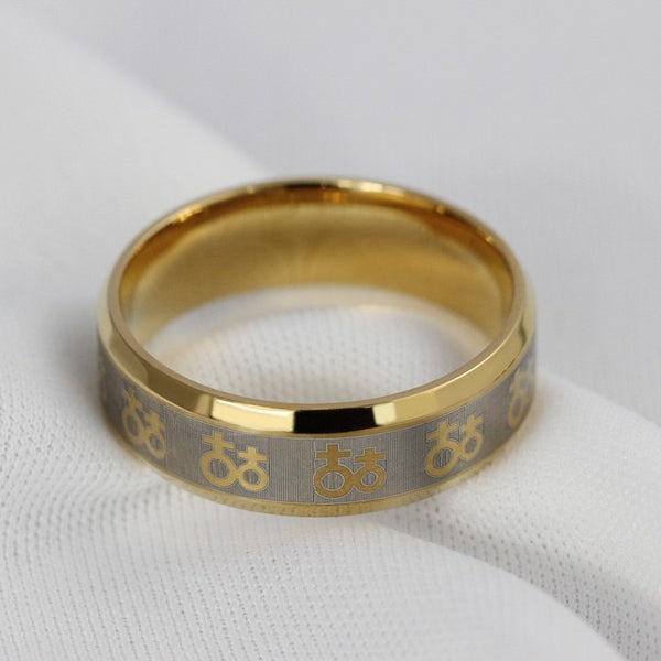  Lesbian Love Symbol Golden Ring by Queer In The World sold by Queer In The World: The Shop - LGBT Merch Fashion
