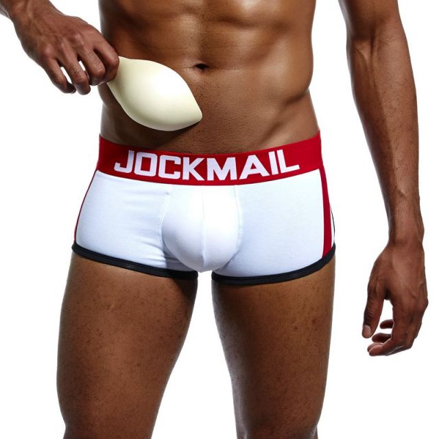 White Jockmail Packing Underwear Boxers by Queer In The World sold by Queer In The World: The Shop - LGBT Merch Fashion