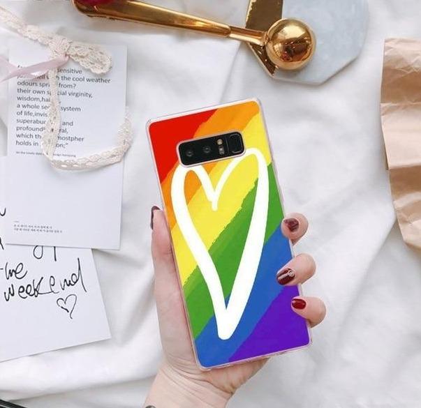  LGBT+ Heart Samsung Phone Case by Queer In The World sold by Queer In The World: The Shop - LGBT Merch Fashion