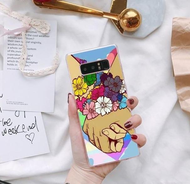  Flower Power Samsung Phone Case by Queer In The World sold by Queer In The World: The Shop - LGBT Merch Fashion