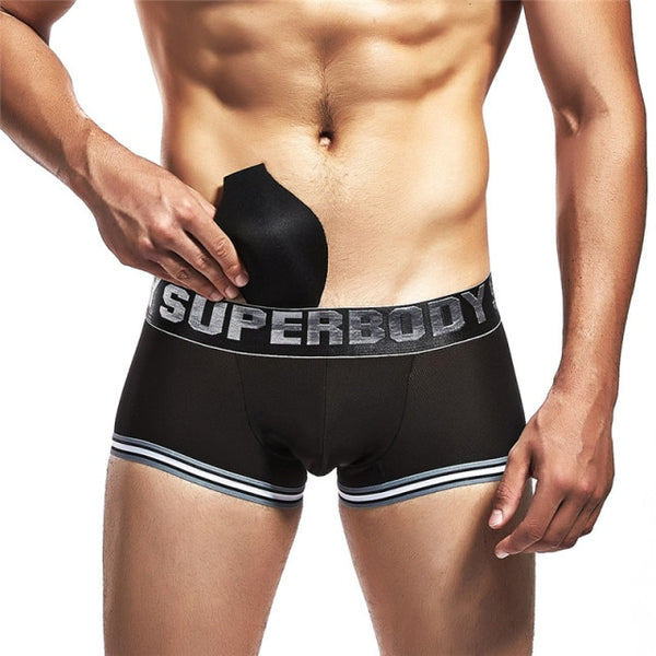 Black Superbody Boxer Underwear by Queer In The World sold by Queer In The World: The Shop - LGBT Merch Fashion