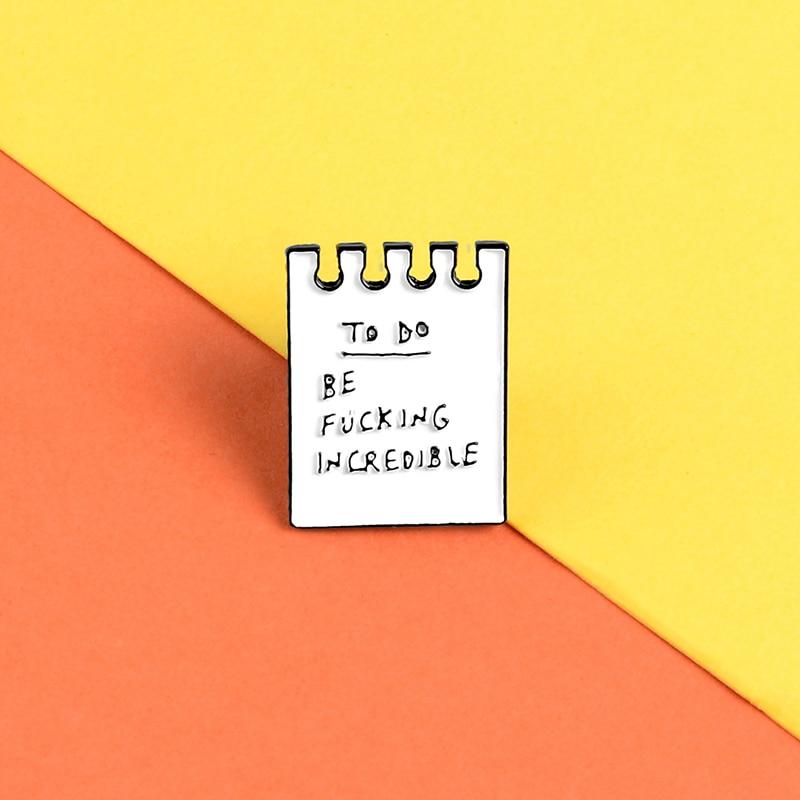  To Do List Enamel Pin by Queer In The World sold by Queer In The World: The Shop - LGBT Merch Fashion