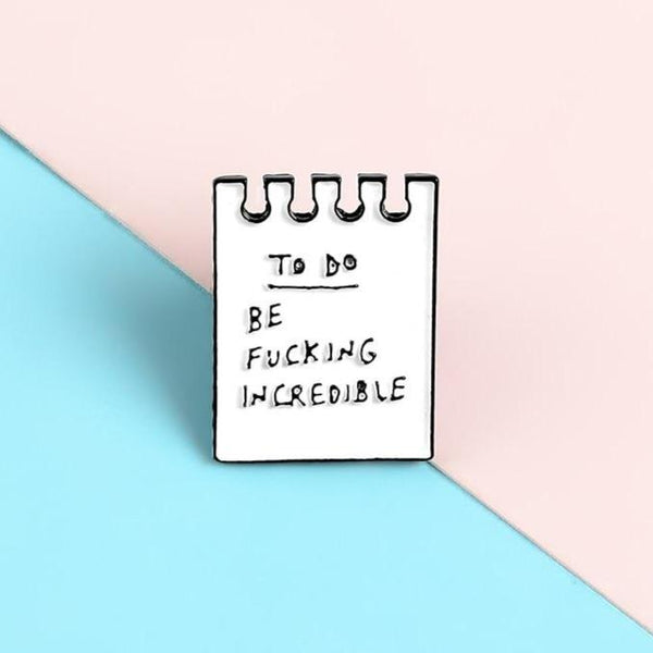 To Do List Enamel Pin by Queer In The World sold by Queer In The World: The Shop - LGBT Merch Fashion