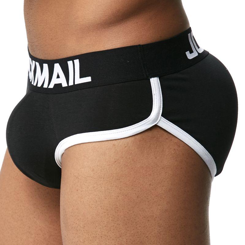 JOCKMAIL Mens Underwear Boxer Mens Padded Boxers Shorts Mesh Breathable  Hips Enhancing Mens Boxers with Removable Cup