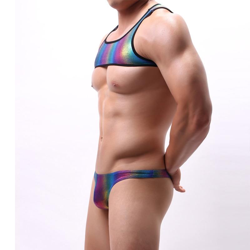 Gay Pride Mesh Harness + Underwear Outfit – Queer In The World: The Shop