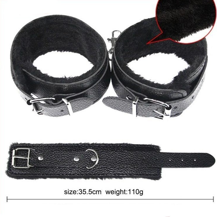 Full Black Leather 10-piece BDSM Starter Kit