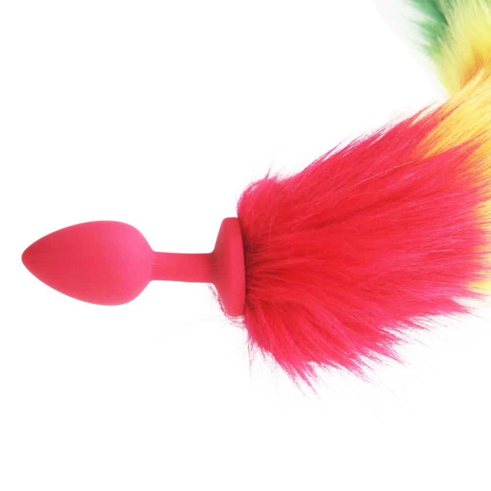 Rainbow-Colored Tail Plug Sex Toy Queer In The World: The Shop Rainbow-Colored Tail Plug Sex Toy Queer In The World: The Shop