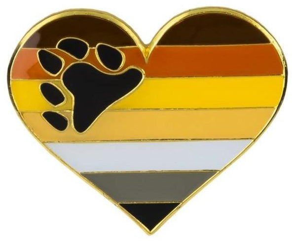  Bear Pride Heart Enamel Pin by Oberlo sold by Queer In The World: The Shop - LGBT Merch Fashion