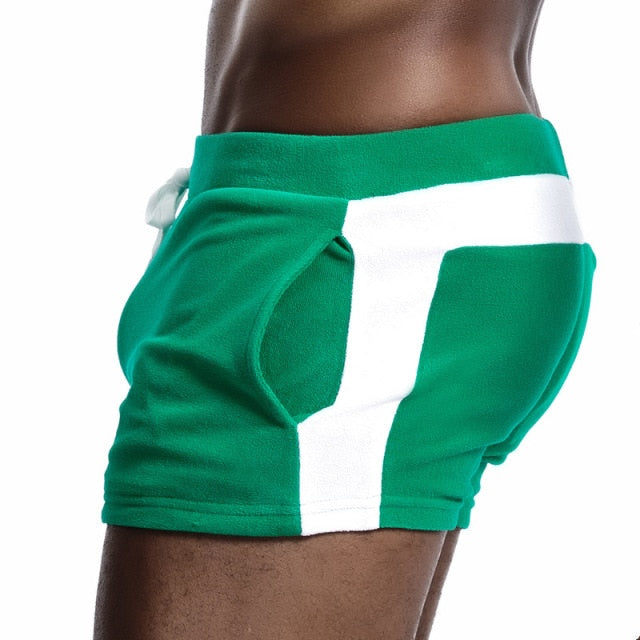Green Seobean Sexy Mens Velour Shorts by Queer In The World sold by Queer In The World: The Shop - LGBT Merch Fashion