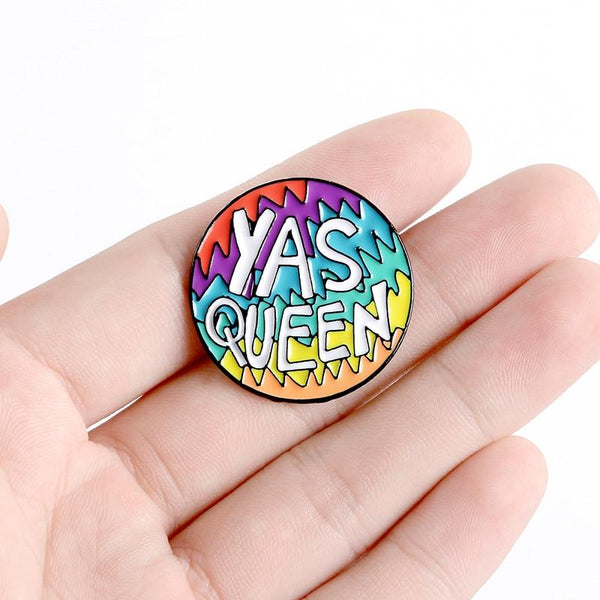  Yas Queen Enamel Pin by Queer In The World sold by Queer In The World: The Shop - LGBT Merch Fashion