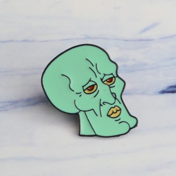  Squidward Enamel Pin by Queer In The World sold by Queer In The World: The Shop - LGBT Merch Fashion