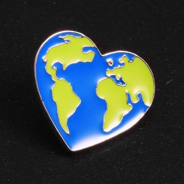  I Heart Earth Enamel Pin by Queer In The World sold by Queer In The World: The Shop - LGBT Merch Fashion