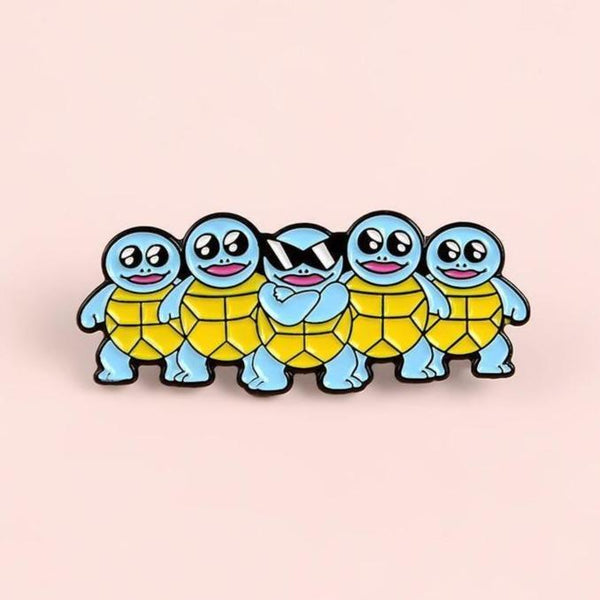  Cool Squirtle Crew Enamel Pin by Queer In The World sold by Queer In The World: The Shop - LGBT Merch Fashion