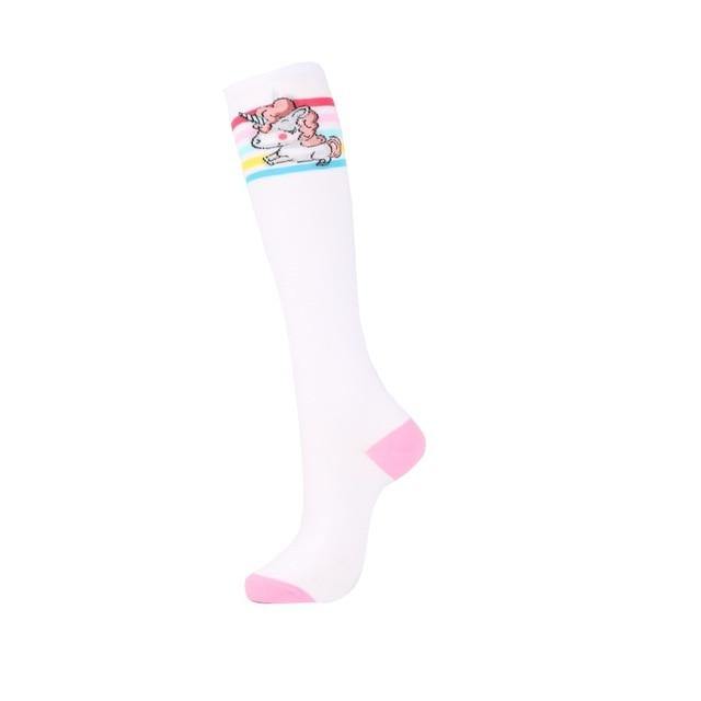  Long Pink Unicorn Socks by Queer In The World sold by Queer In The World: The Shop - LGBT Merch Fashion