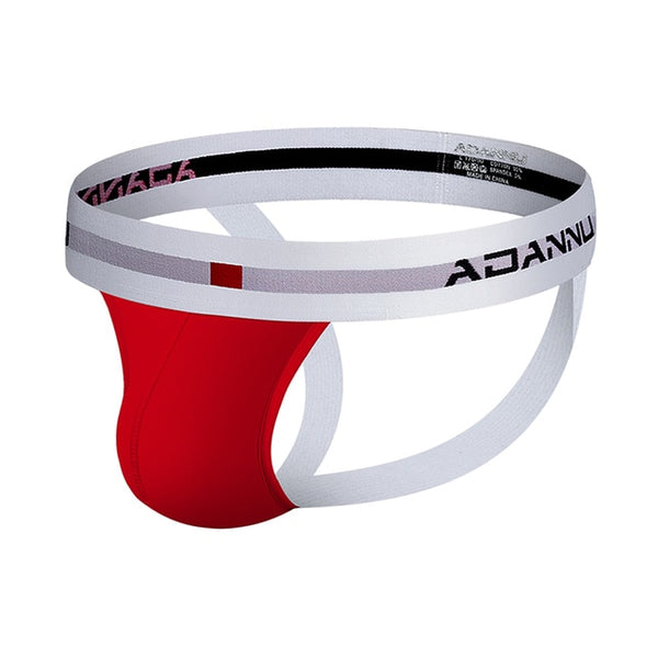Red ADANNU Classic Cotton Jockstrap by Queer In The World sold by Queer In The World: The Shop - LGBT Merch Fashion