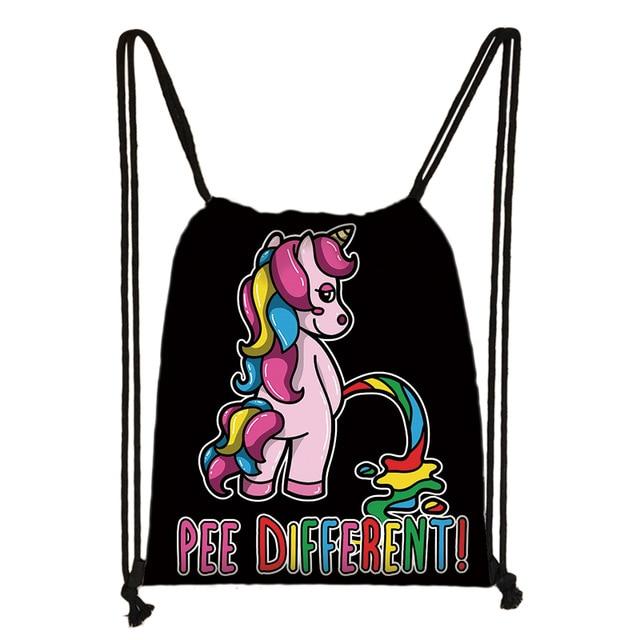  LGBT Pee Different Drawstring Bag by Queer In The World sold by Queer In The World: The Shop - LGBT Merch Fashion