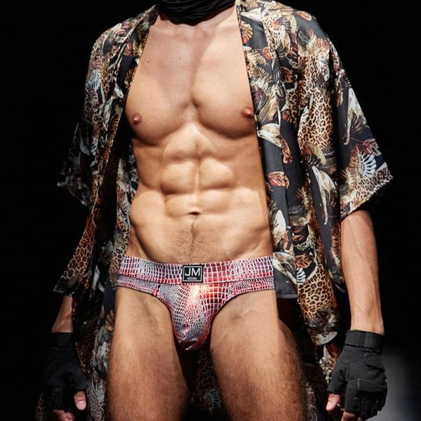 Black Jockmail Snakeskin Thong by Queer In The World sold by Queer In The World: The Shop - LGBT Merch Fashion