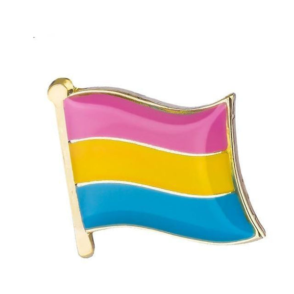  Pansexual Flag Enamel Pin by Queer In The World sold by Queer In The World: The Shop - LGBT Merch Fashion